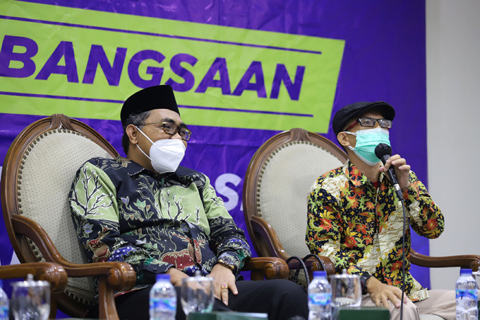 Diskusi Empat Pilar MPR RI di Kompleks Parlemen Senayan, Jakarta, Senin (30/8/2021).