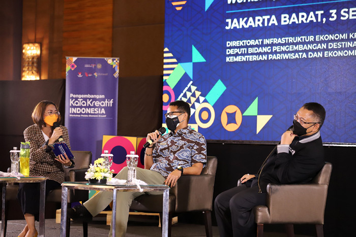 Workshop Inovasi dan Kewirausahaan di Jakarta, Jumat (3/9/2021).