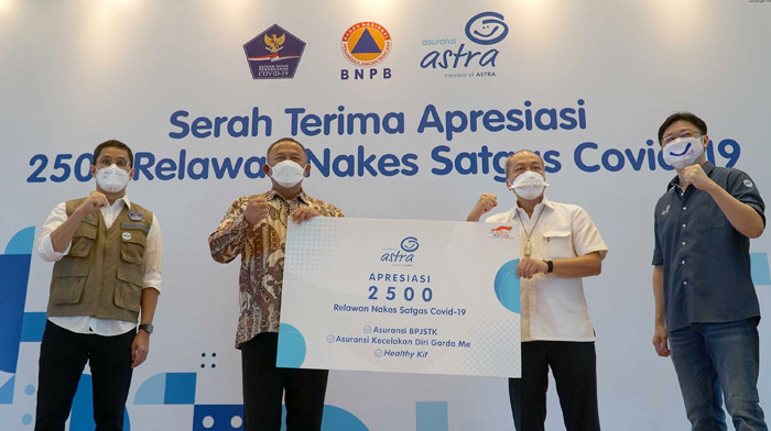 Asuransi Astra berikan apresiasi kepada 2.500 relawan tenaga kesehatan Covid-19 yang bertugas di RSDC Wisma Atlet.