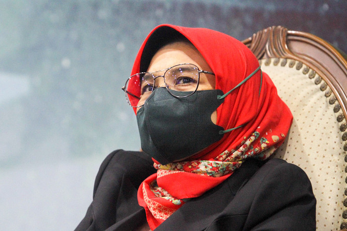 Diskusi Forum Legislasi di Media Center, Kompleks Parlemen Senayan, Jakarta, Selasa (7/9/2021).