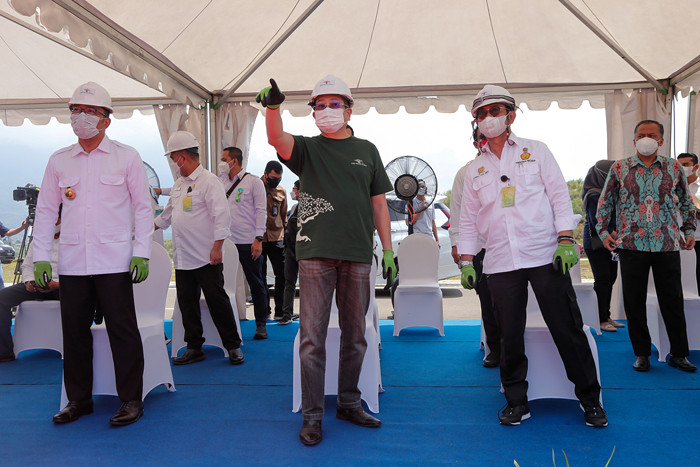 Peresmian pembangunan Lido World Garden di kawasan MNC Lido City, Bogor, Jawa Barat, Rabu (8/9/2021).