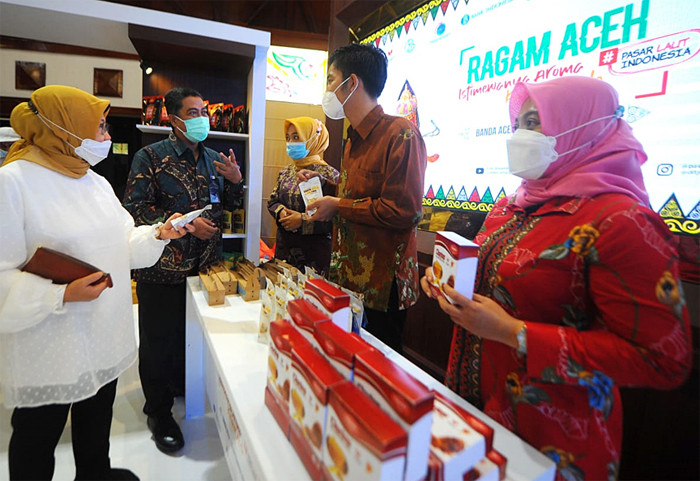 Kampanye Gerakan Nasional Bangga Buatan Indonesia di Banda Aceh, Rabu (8/9/2021).