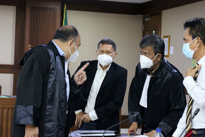 Terdakwa Mantan Direktur Utama PT Pelindo II (Persero) Richard Joost Lino menjalani sidang lanjutan di Pengadilan Tipikor,  Jakarta, Rabu (8/9/2021).