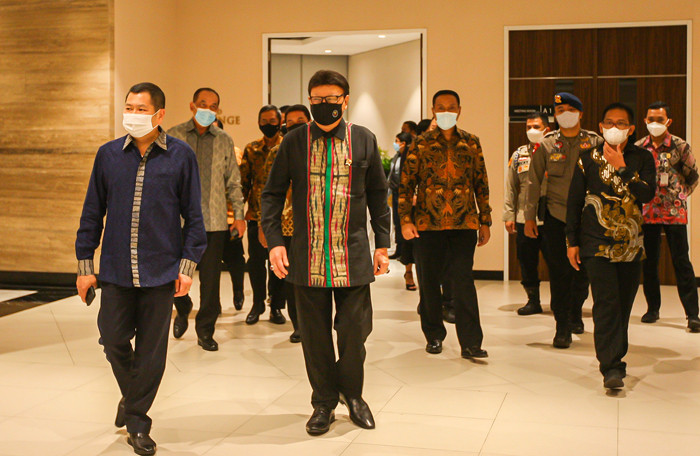 Inagurasi Indonesia Visionary Leader (IVL) season VII dan VIII di MNC Conference Hall, iNews Tower, Jakarta Pusat, Kamis (9/9/2021).