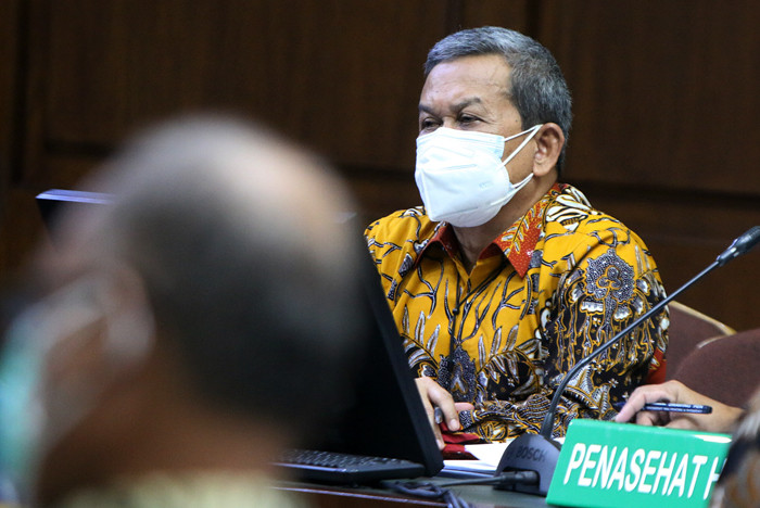 Terdakwa mantan Dirut PT Asabri periode Maret 2016-Juli 2020 Letjen Purn Sonny Widjaja menjalani sidamg lanjutan di Pengadilan Tipikor, Senin (13/9/2021).