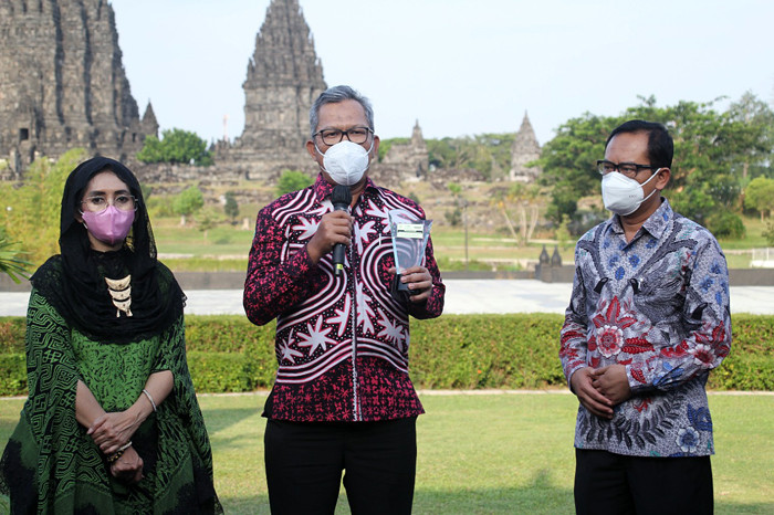 Penganugerahan Indonesia Human Capital Award 2021 di Prambanan, Yogyakarta, Jumat (17/9/2021).