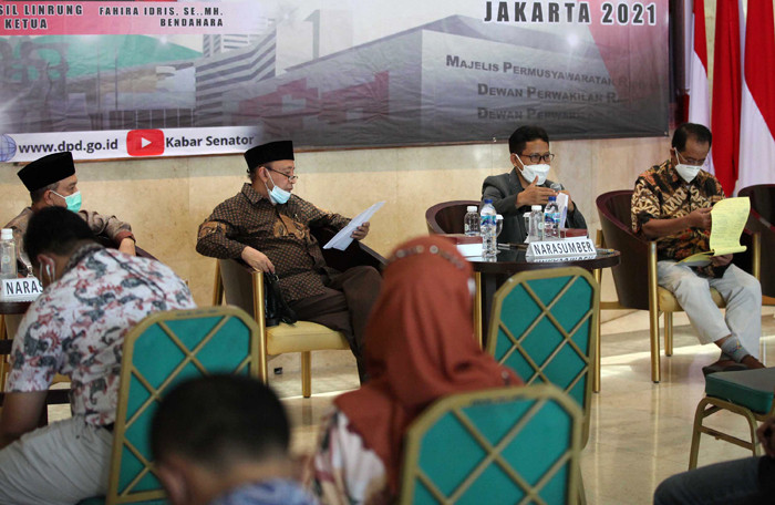 Dialog Kebangsaan di Lobby Nusantara IV, Kompleks Parlemen MPR/DPR-DPD, Senayan, Jakarta, Kamis (23/9/2021).