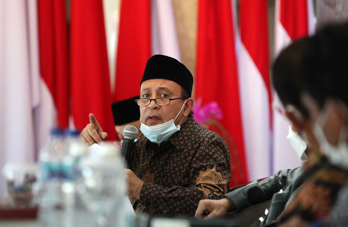 Dialog Kebangsaan di Lobby Nusantara IV, Kompleks Parlemen MPR/DPR-DPD, Senayan, Jakarta, Kamis (23/9/2021).