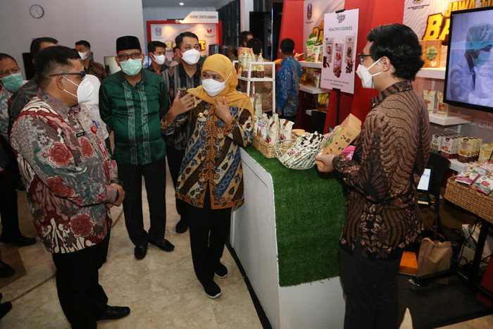 Inovasi Disperindag Jatim berupa Program Pondok Kurasi dan Gerai Bangga Buatan Indonesia (BBI) 3600, di Jawa Timur, Kamis (23/9/2021).