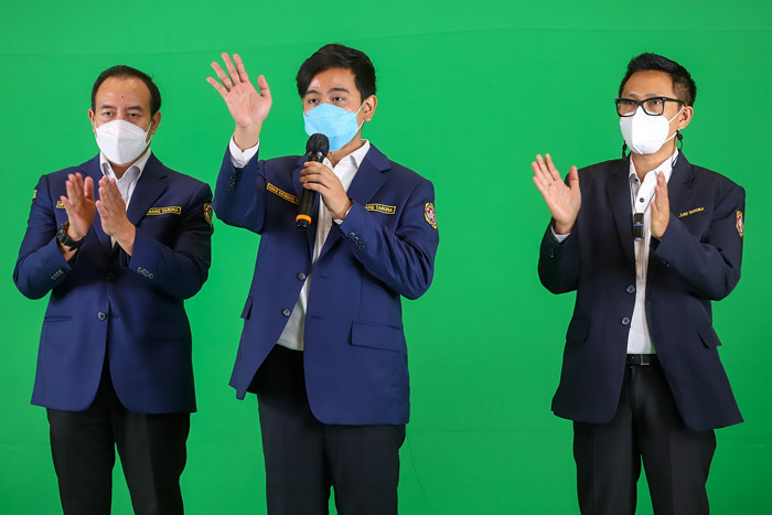Syukuran HUT Karang Taruna ke-61 dan doa lintas agama untuk nusantara di Jakarta, Minggu, (26/9/2021).