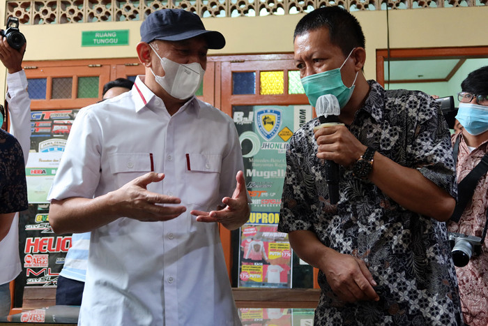 Kunjungan MenkopUKM RI ke UMKM binaan YDBA di Kabupaten Banyumas, Sabtu (26/9/2021).