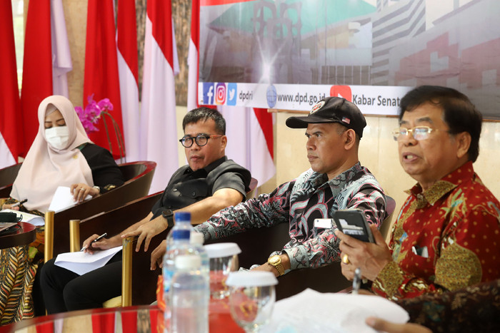 Dialog Kebangsaan di Lobby Gedung DPD, Kompleks Parlemen MPR/DPR-DPD, Senayan, Jakarta, Rabu (29/9/2021).