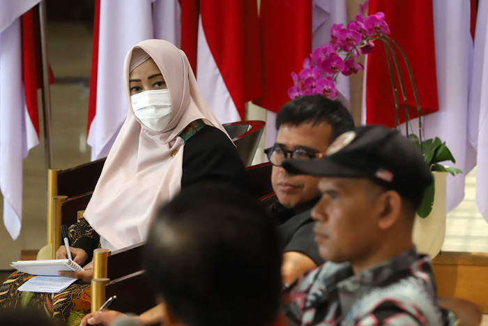 Dialog Kebangsaan di Lobby Gedung DPD, Kompleks Parlemen MPR/DPR-DPD, Senayan, Jakarta, Rabu (29/9/2021).