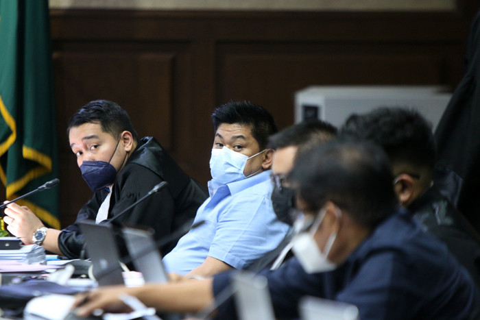Terpidana seumur hidup Heru Hidayat dalam kasus korupsi Jiwasraya menjalani kembali sidang di Pengadilan Tipikor, Jakarta, Rabu (29/9/2021).