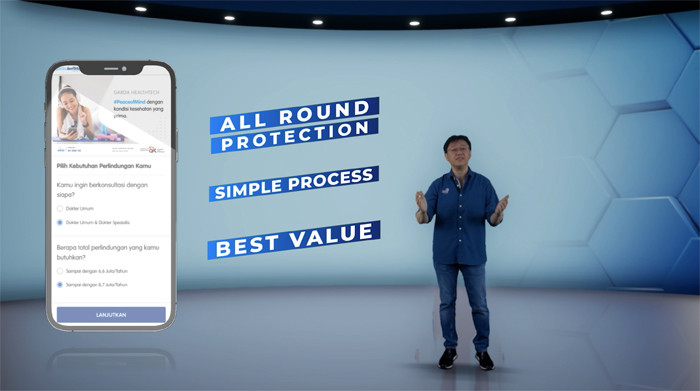 CEO Asuransi Astra Rudy Chen memperkenalkan produk terbaru Asuransi Astra di segmen asuransi kesehatan perorangan berbasis digital, Rabu (29/9/2021).