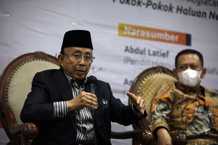 Focus Group Discussion MPR di Media Center, Kompleks Parleme Senayan, Jakartra, Senin (11/10/2021).