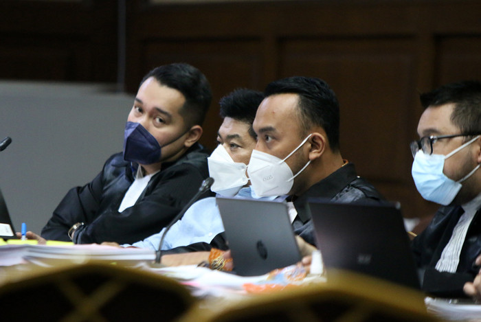 Terdakwa Heru Hidayat menjalani sidang lanjutan di Pengadilan Tipikor, Jakarta, Rabu (13/10/2021).