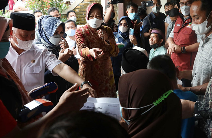 Mensos Tri Rismaharini melakukan kunjungan kerja ke Kabupaten Lombok Timur, Kabupaten Sumbawa, dan Kota Mataram, Nusa Tenggara Barat (NTB).