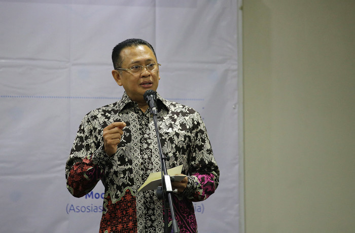 Focus Group Discussion MPR RI di Media Center, Nusantara III, Kompleks Parlemen MPR/DPR-DPD, Senayan, Jakarta, Senin (18/10/2021).