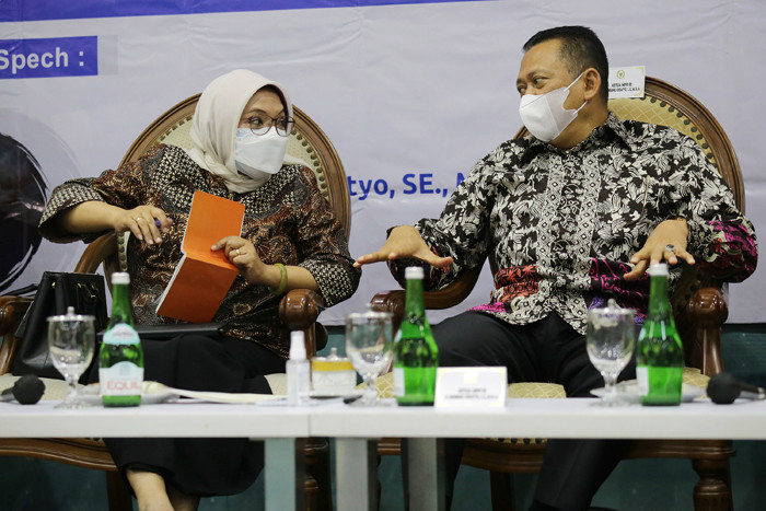 Focus Group Discussion MPR RI di Media Center, Nusantara III, Kompleks Parlemen MPR/DPR-DPD, Senayan, Jakarta, Senin (18/10/2021).
