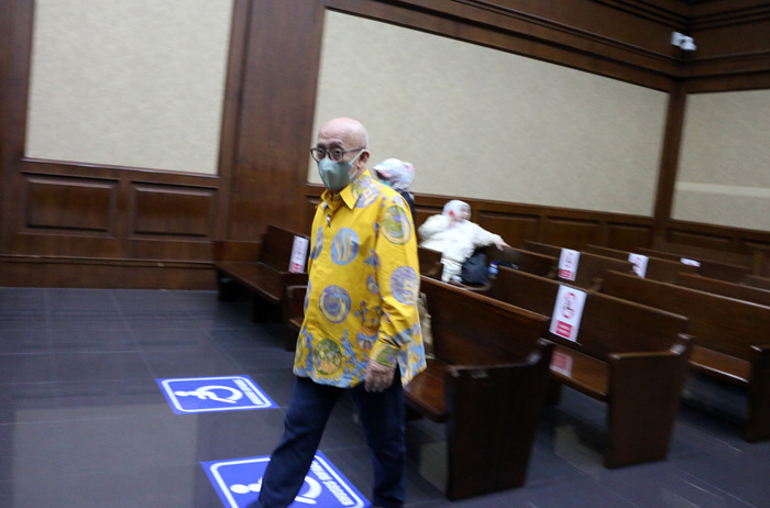 Kiagus Emil Fahmy Cornain menjalani sidang di Pengadilan Tipikor, Jakarta, Senin (18/10/2021).
