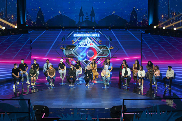 Konferensi Pers menjelang Malam Puncak Kilau Raya HUT MNCTV ke-30 di Studio RCTI+, Kebon Jeruk, Jakarta Barat, Selasa  (19/10/2021).