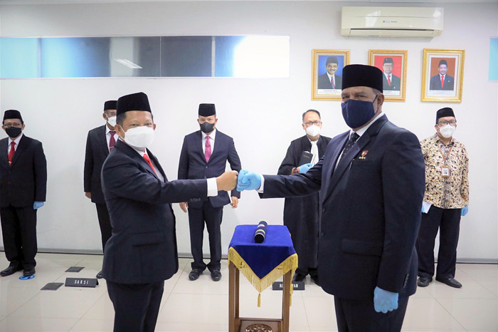 Pelantikan dilaksanakan di Kantor BNPP, Jakarta Pusat, pada Kamis (21/10/2021).