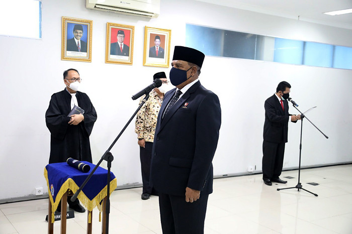 Pelantikan dilaksanakan di Kantor BNPP, Jakarta Pusat, pada Kamis (21/10/2021).