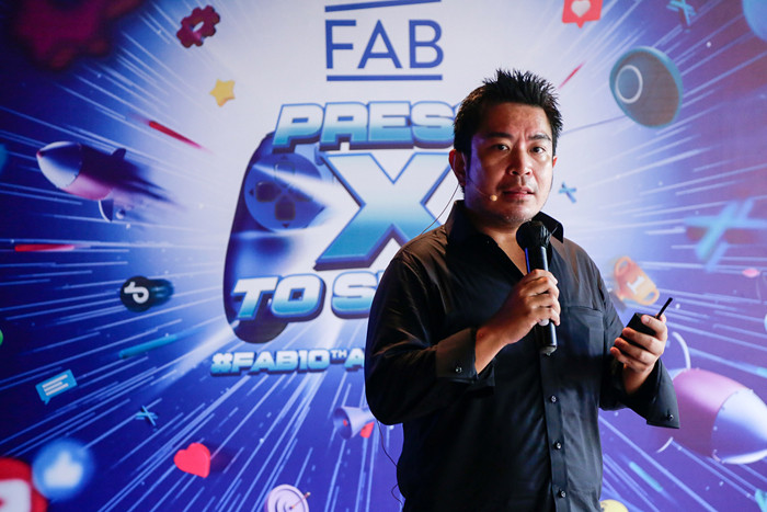 Founder dan CEO Fantastis Anak Bangsa Fritz Bonny Tobing memberikan keterangan saat acara ulang tahun ke-10 FAB di Jakarta, Kamis (28/10/2021).