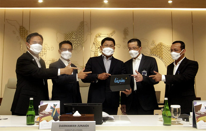 Paparan kinerja Bank Mandiri pada Triwulan III-2021 di Jakarta, Kamis (28/10/2021).