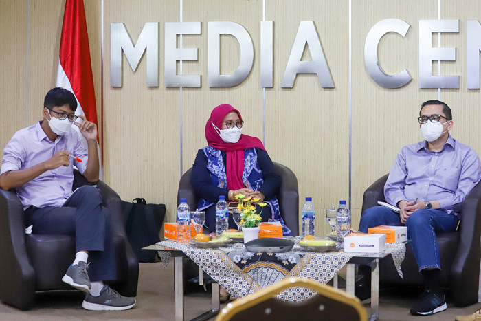 Diskusi Publik di Media Center Bawaslu RI, Jakarta, Jumat (29/10/2021).