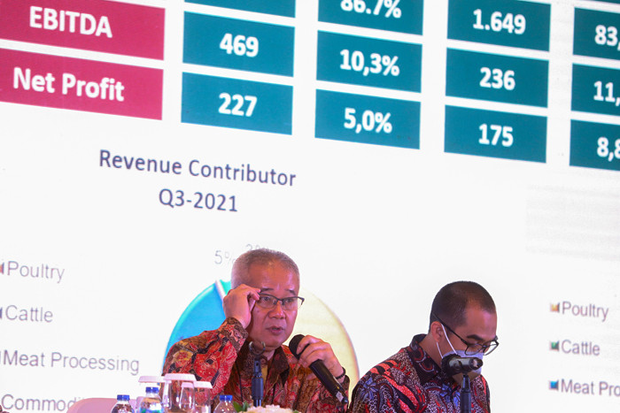 Penawaran umum perdana (initial public offering/IPO) dengan melepas sebanyak-banyaknya 25 persen saham di Jakarta, Kamis (28/10/2021).