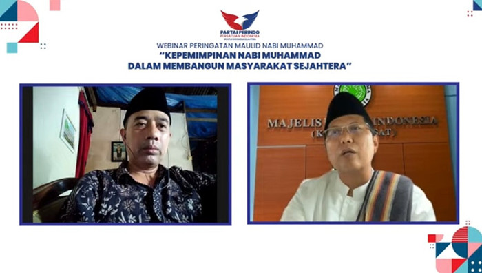 Webinar peringatan Maulid Nabi Muhammad, Jakarta, Jumat (29/10/2021).