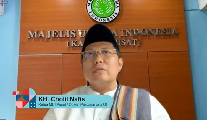Webinar peringatan Maulid Nabi Muhammad, Jakarta, Jumat (29/10/2021).