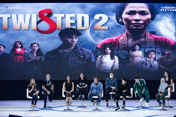 Konferensi pers serial 'Twisted 2' di Jakarta Concert Hall, iNews Tower, Kebon Sirih, Jakarta Pusat, Jumat (29/10/2021).