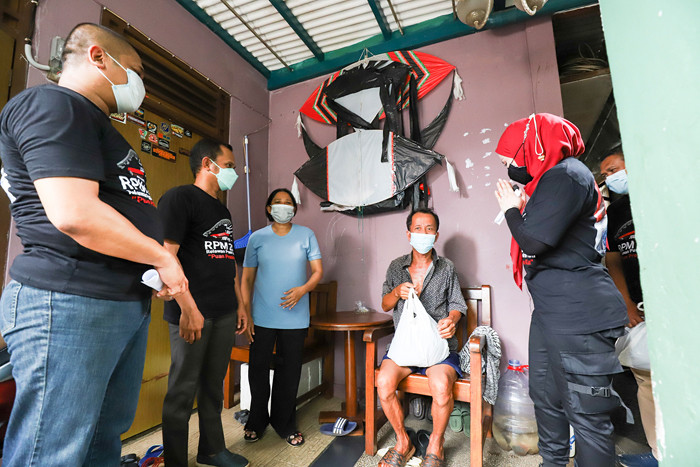 Sejumlah Relawan Puan Maharani (RPM) 2024 menggelar deklarasi nasional Dengan Karakter Taufik Kiemas Mampu Selamatkan Indonesia di Jakarta, Sabtu (30/10/2021).