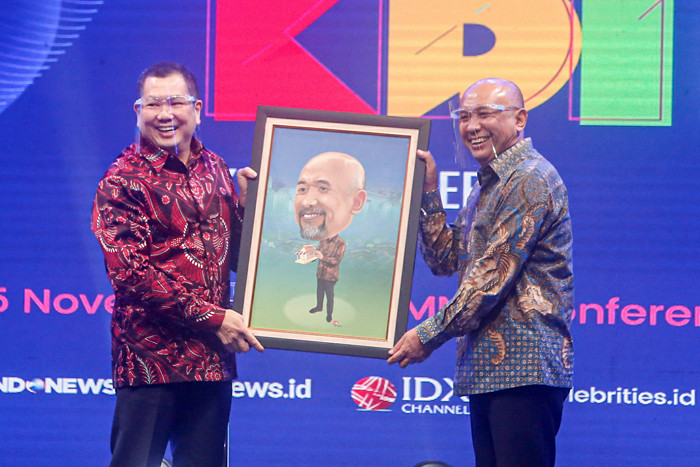 Penghargaan Kepala Daerah Inovatif (KDI) 2021 di INews Tower, Jakarta, Jumat (5/11/2021) malam.