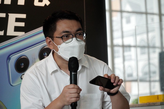 Acara yang bertajuk “realme GT Neo2 Exclusive Mini Launch & Xperience” di Surabaya, Jawa Timur, Senin (8/11/2021).