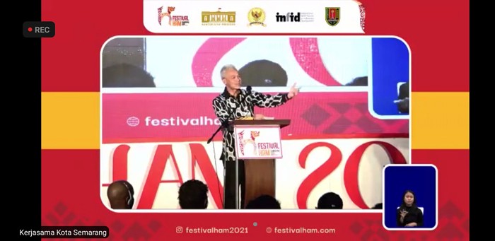 Festival HAM 2021 yang digelar secara virtual di Kota Semarang, Rabu (17/11/2021).