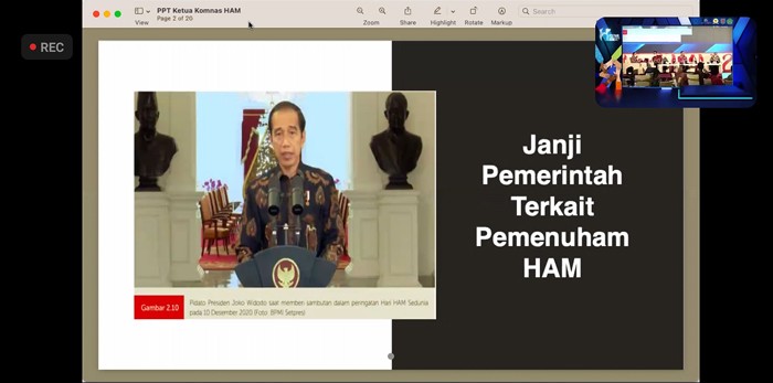 Festival HAM 2021 yang digelar secara virtual di Kota Semarang, Rabu (17/11/2021).