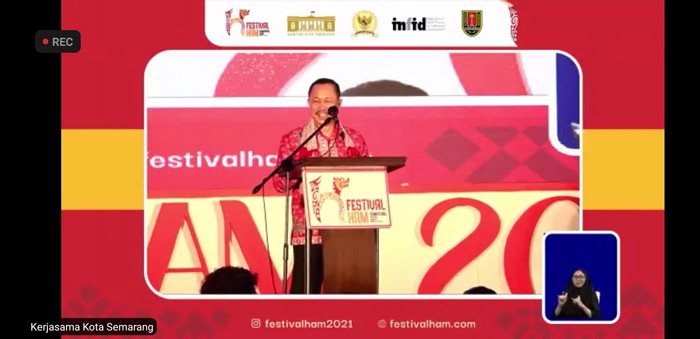 Festival HAM 2021 yang digelar secara virtual di Kota Semarang, Rabu (17/11/2021).
