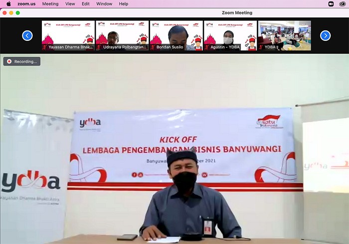 Kick Off Lembaga Pengembangan Bisnis (LPB) YDBA di Banyuwangi yang fokus dalam pengembangan UMKM di sektor pertanian dan bengkel roda-4.