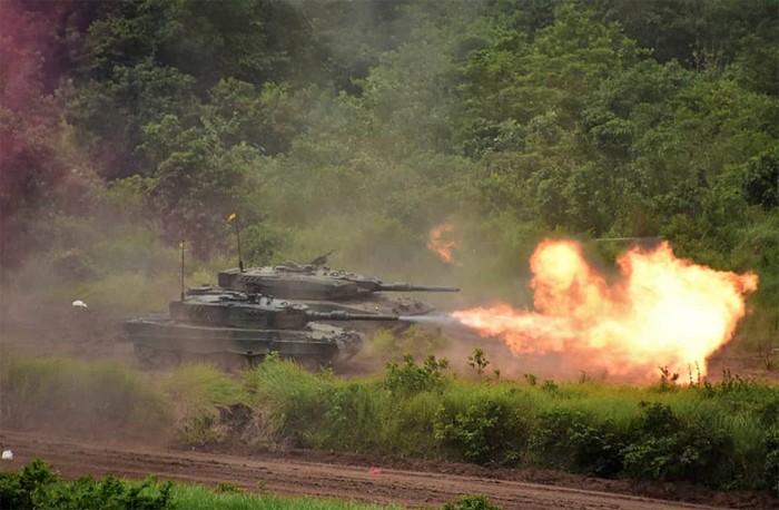 Latihan Puncak Antar Kecabangan (Latancab) TNI AD Kartika Yudha 2021 yang dilaksanakan di Pusat Latihan Tempur (Puslatpur) Kodiklatad, Martapura.