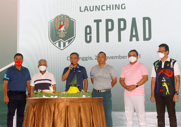 Peluncuran aplikasi e-Tabungan Perumahan Personel TNI AD (eTPPAD) di Jakarta, Minggu (21/11/2021).