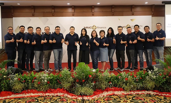 HUT ke-32 MNC Finance sekaligus Rakernas MNC Finance 2022 di Hotel Lido Lake Resort, Kecamatan Cigombong, Kabupaten Bogor, Jawa Barat, Sabtu (20/11/2021).