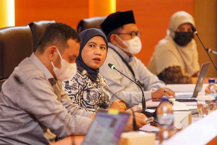 Diskusi di Ruang Abdul Muis, Kompleks Parlemen MPR/DPR-DPD, Senayan, Jakarta, Jumat (26/11/2021).