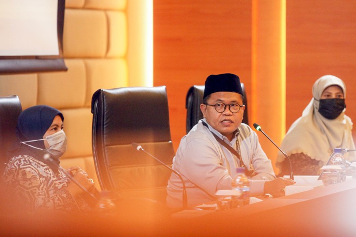 Diskusi di Ruang Abdul Muis, Kompleks Parlemen MPR/DPR-DPD, Senayan, Jakarta, Jumat (26/11/2021).