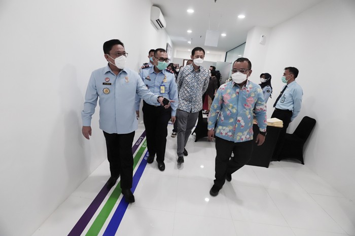 Grand opening ULP Kantor Imigrasi Kelas I TPI Jakarta Timur, Senin (29/11/2021).
