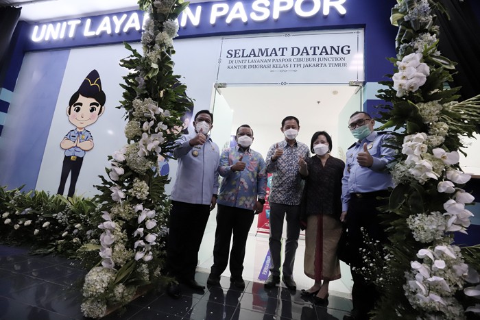 Grand opening ULP Kantor Imigrasi Kelas I TPI Jakarta Timur, Senin (29/11/2021).