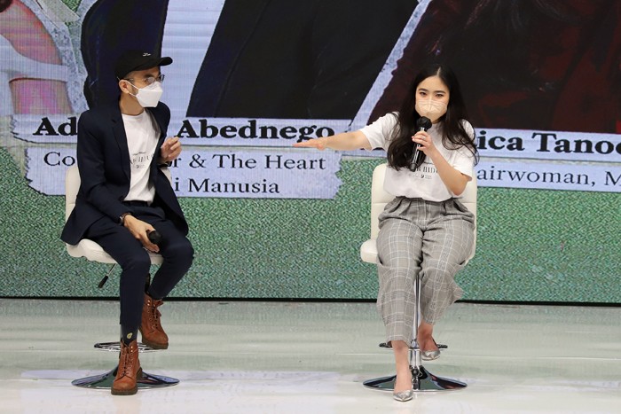 Konferensi pers Daur Hidup Festival di Jakarta Concert Hall, Kebon Sirih, Jakarta Pusat, Jumat (3/12/2021).